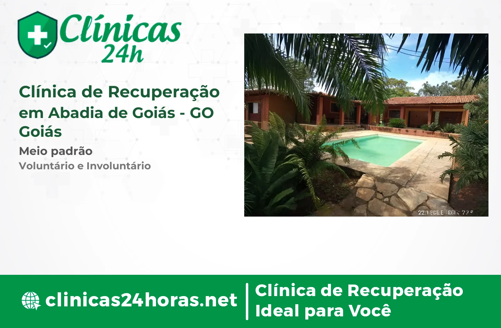 Clínica de Recuperação em Abadia de Goiás Feminina