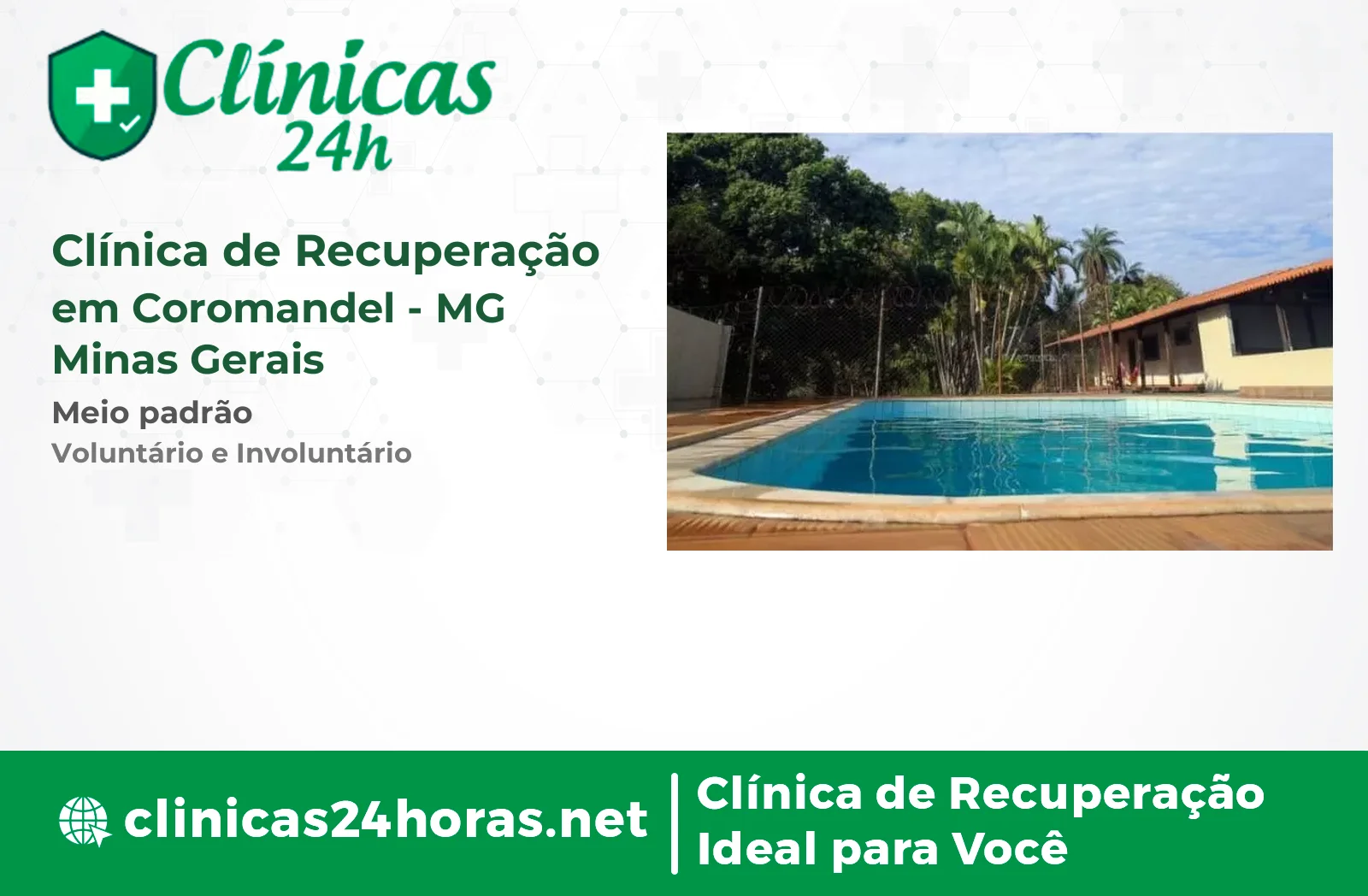 Clínica de Recuperação em Coromandel Masculina