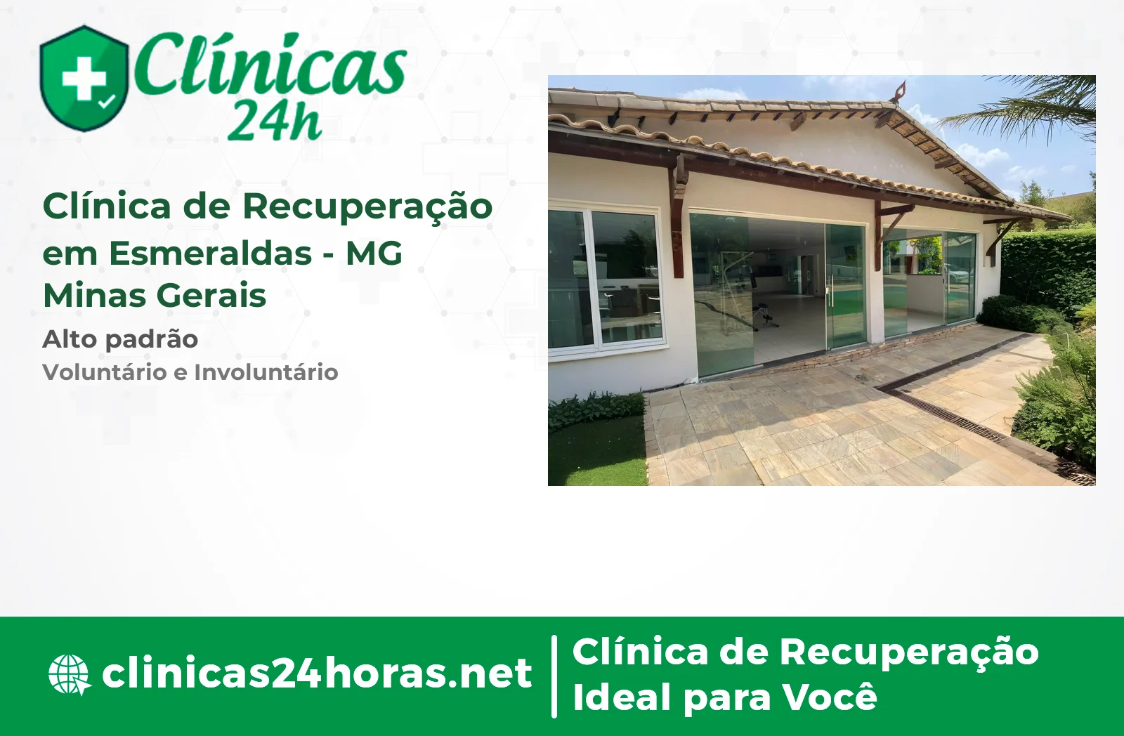 Clínica de Recuperação em Esmeraldas Masculina