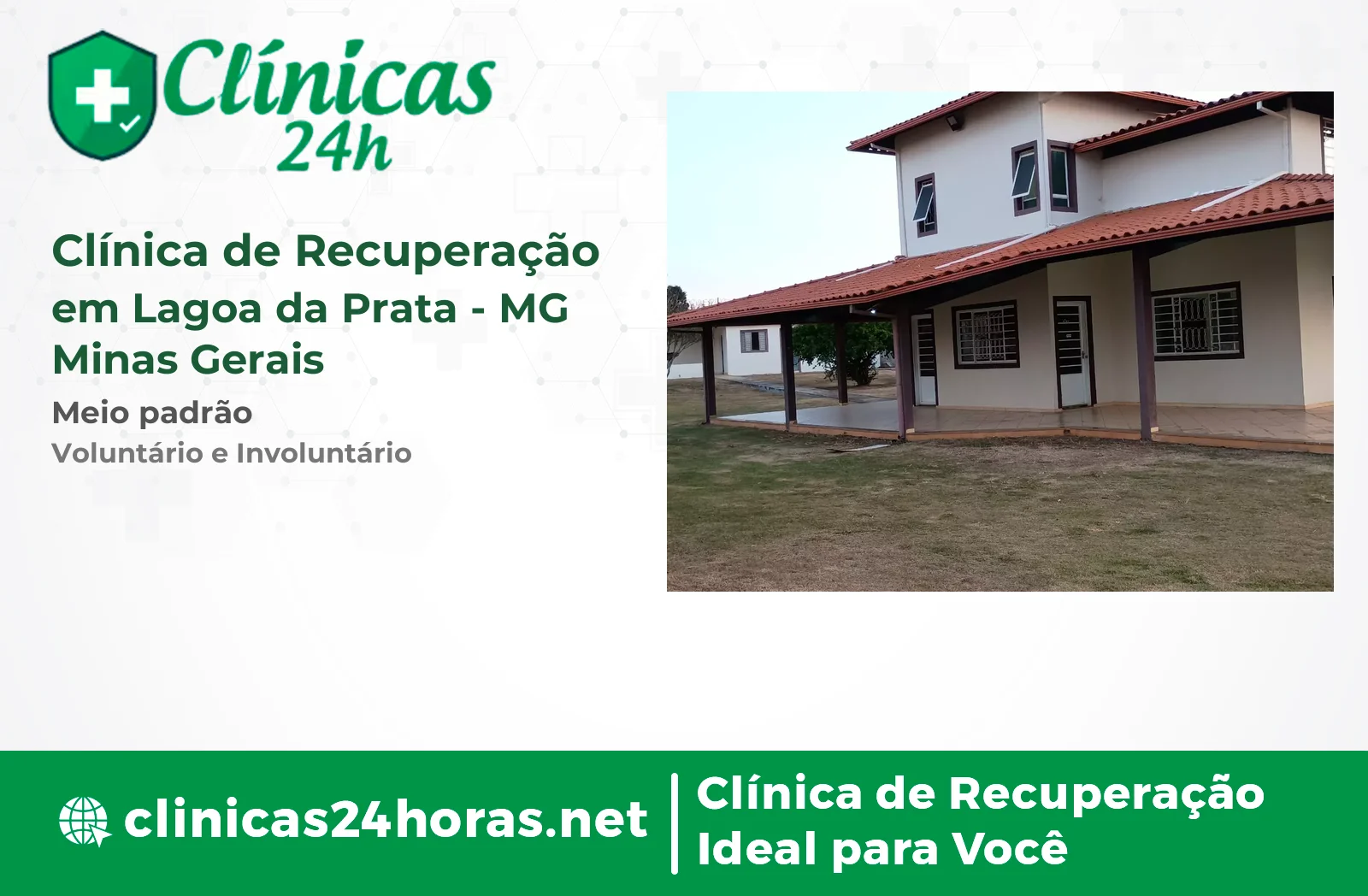 Clínica de Recuperação em Lagoa da Prata Masculina 2