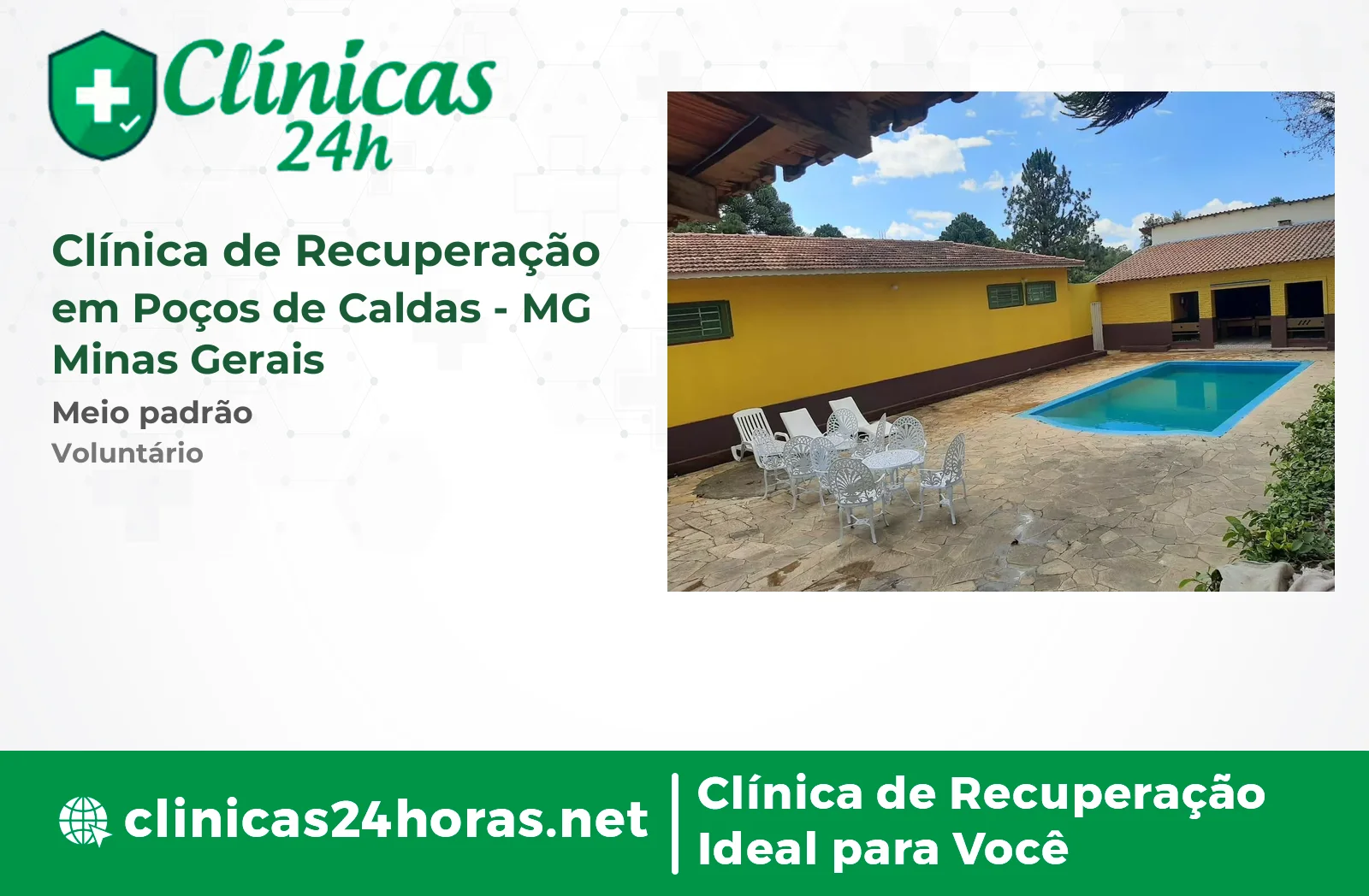 Clínica de Recuperação em Poços de Caldas Mista
