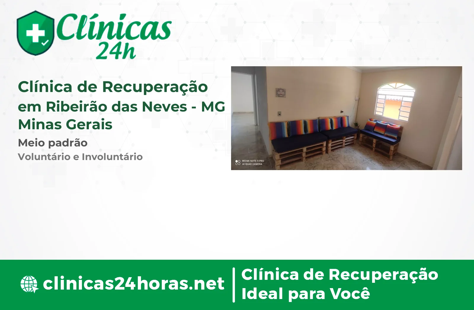 Clínica de Recuperação em Ribeirão das Neves Mista