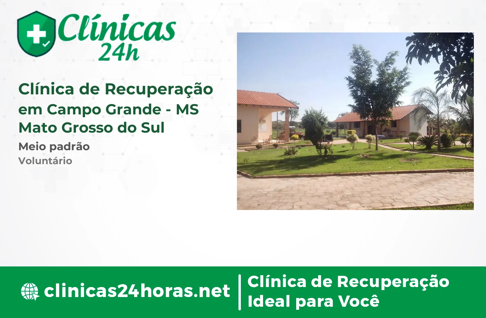 Clínica de Recuperação em Campo Grande Masculina
