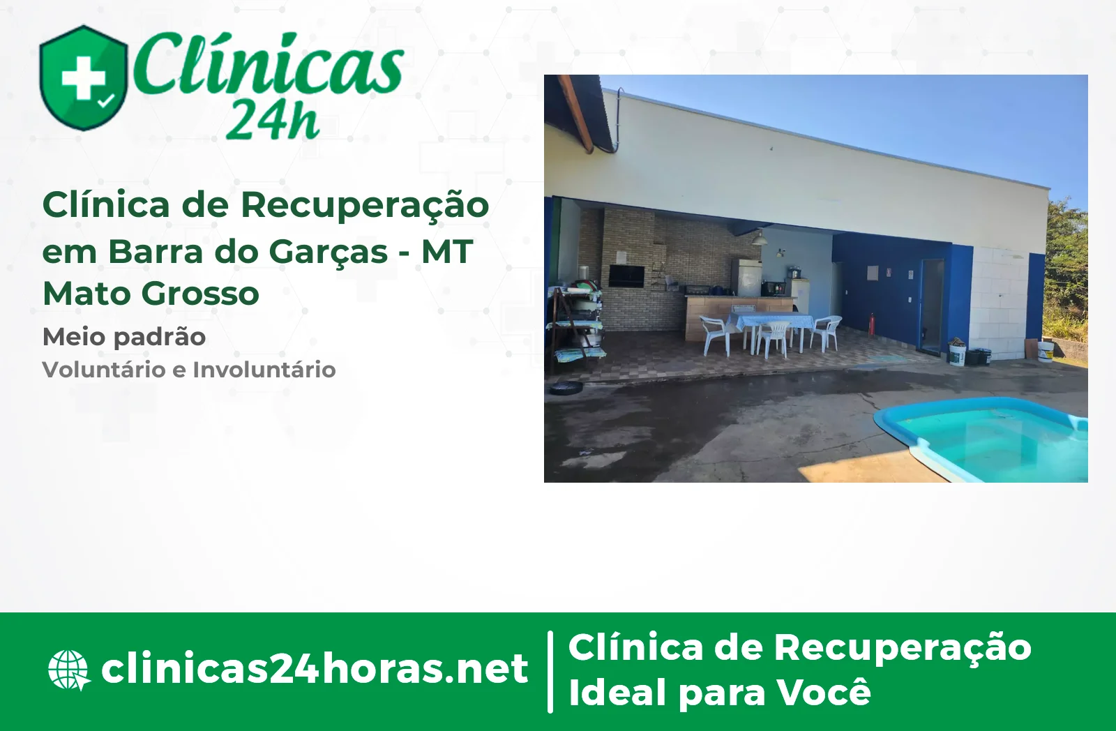 Clínica de Recuperação em Barra do Garças Masculina