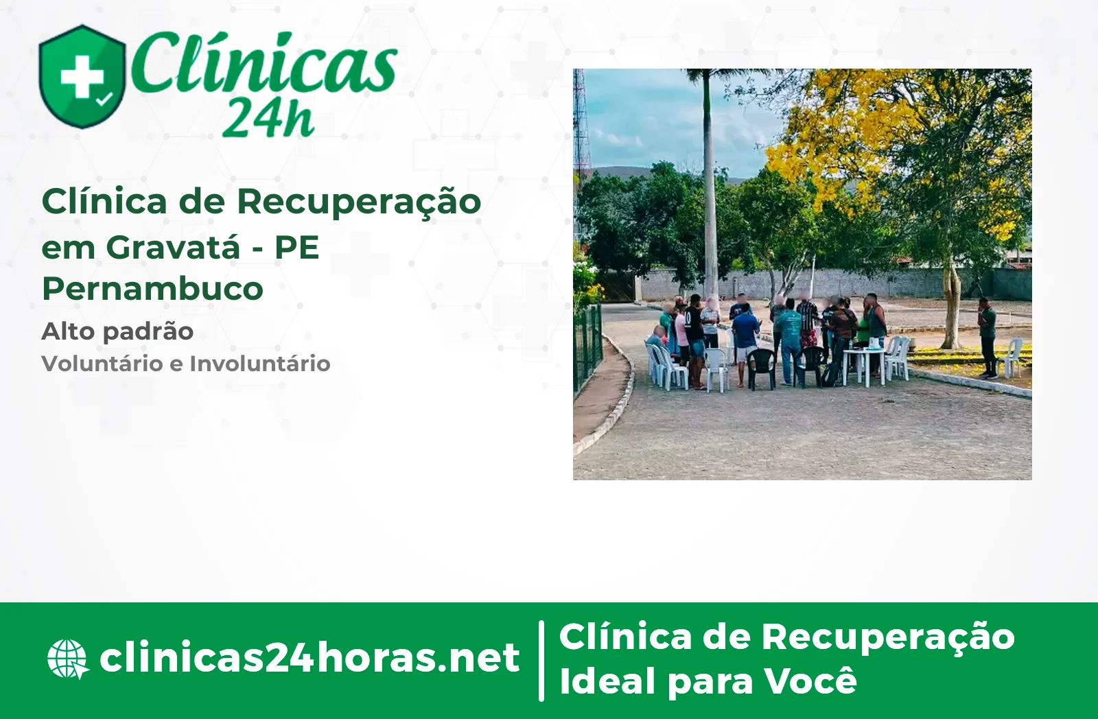 Clínica de Recuperação em Gravatá Masculina