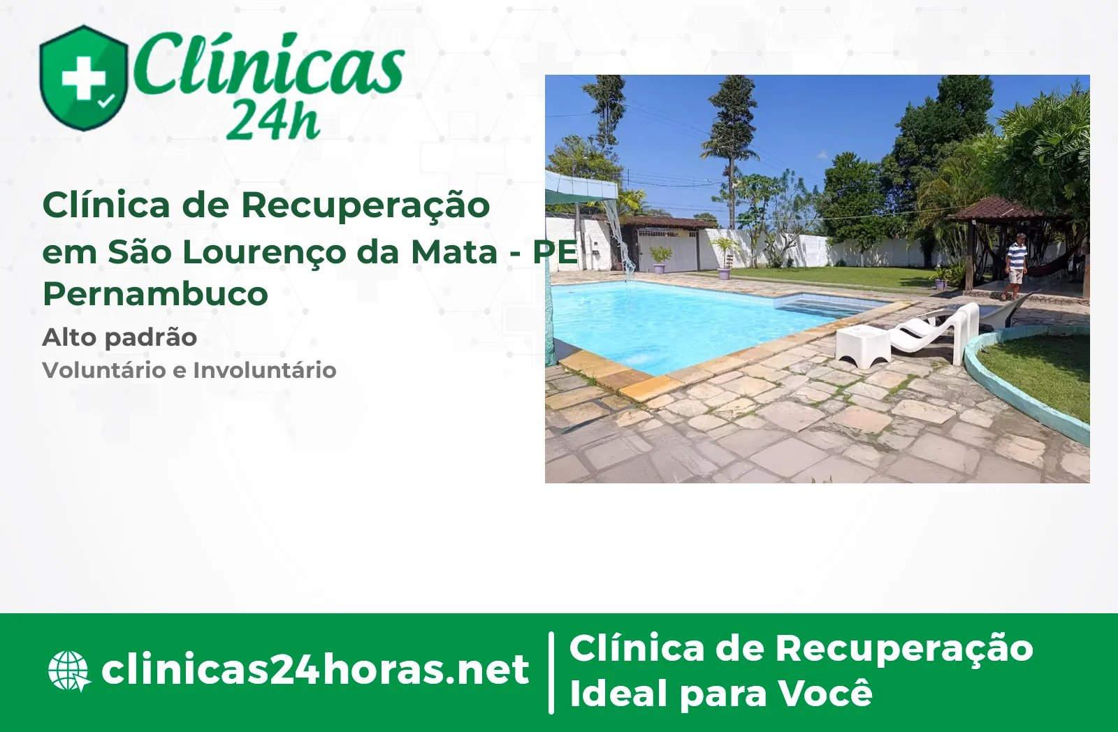 Clínica de Recuperação em São Lourenço da Mata Mista