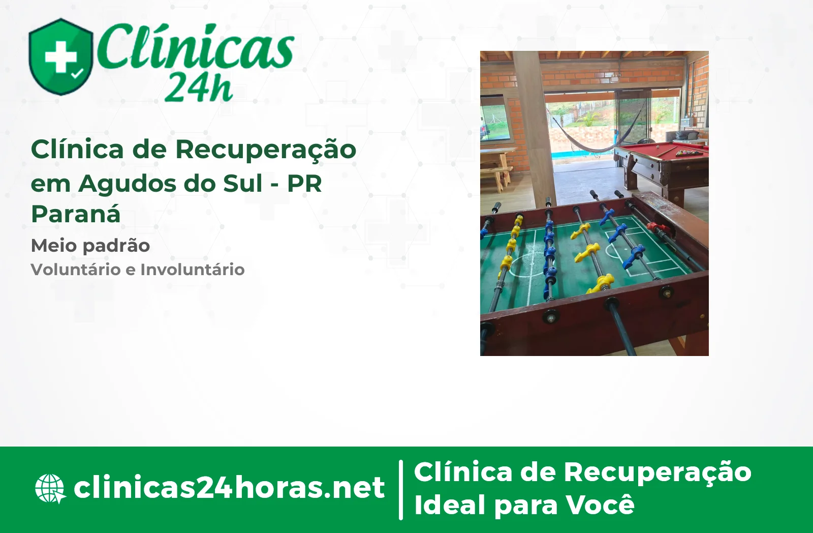 Clínica de Recuperação em Agudos do Sul Masculina 4