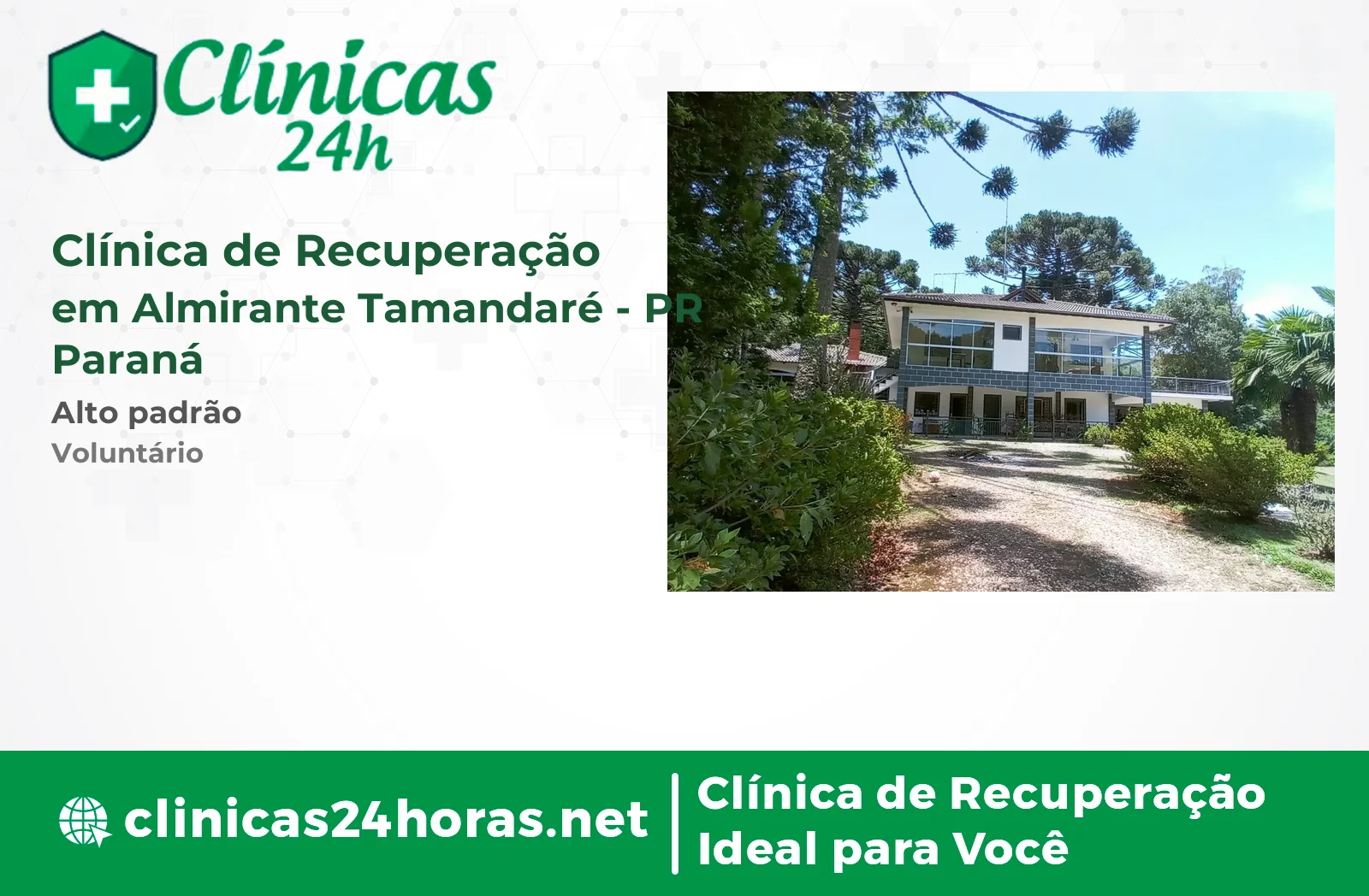 Clínica de Recuperação em Almirante Tamandaré Masculina 2