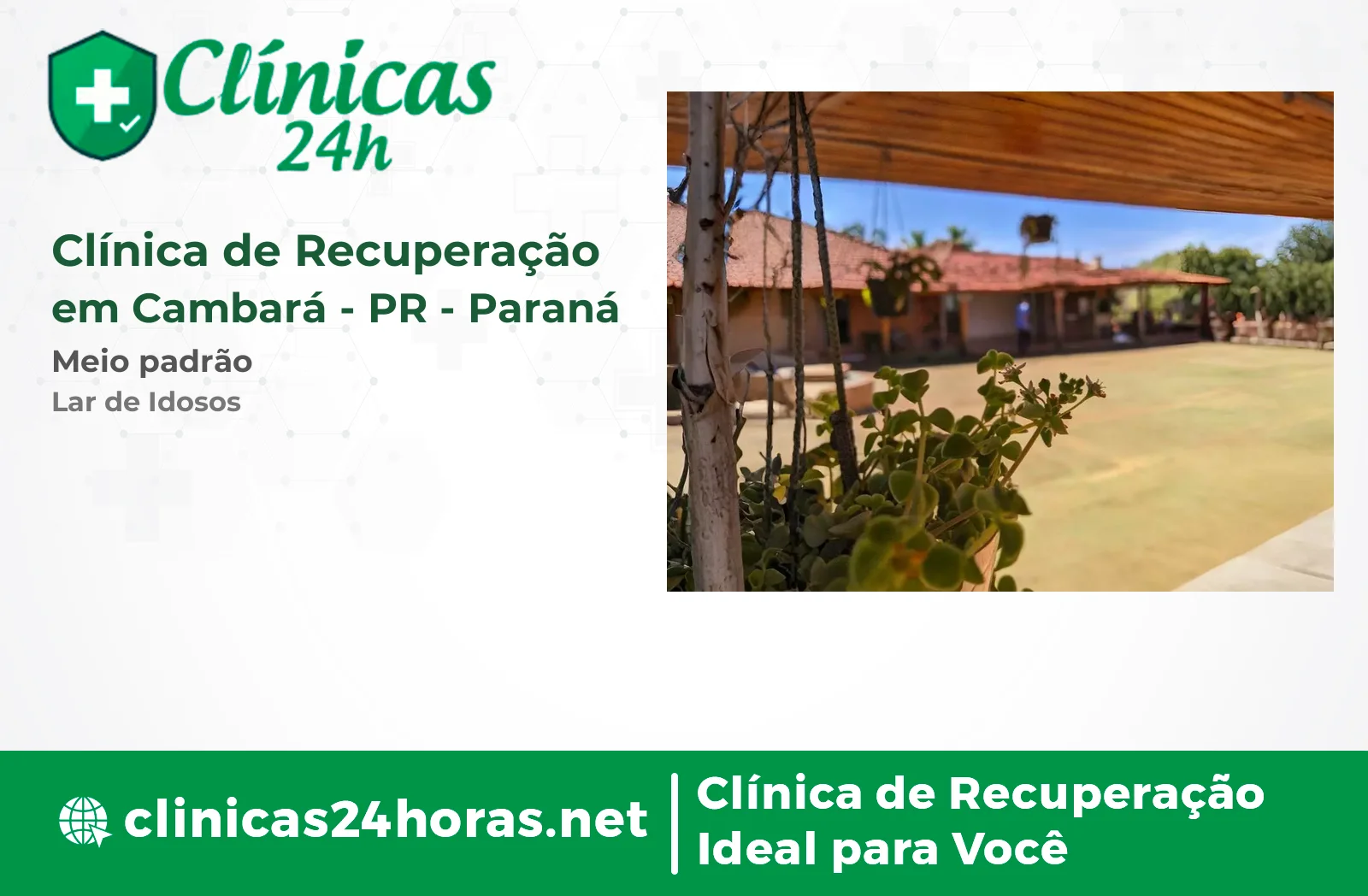 Clínica de Recuperação em Cambará Masculina