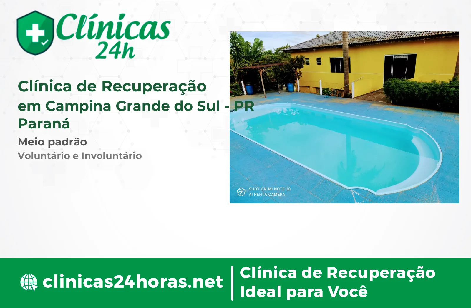 Clínica de Recuperação em Campina Grande do Sul Masculina
