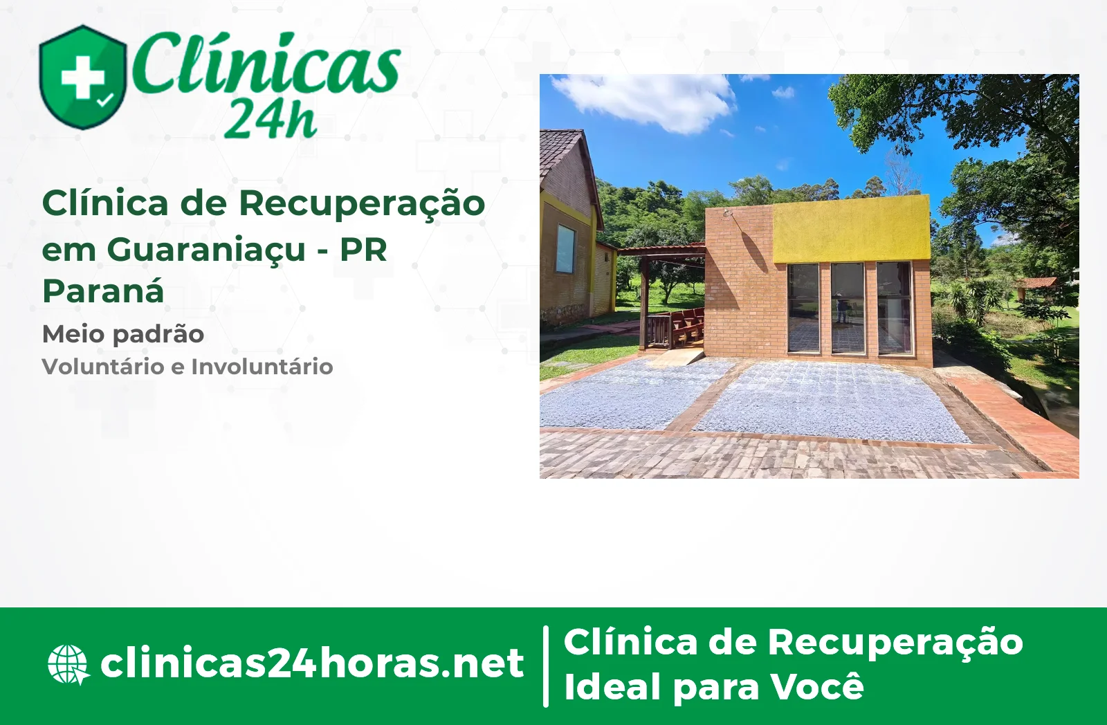 Clínica de Recuperação em Guaraniaçu Masculina