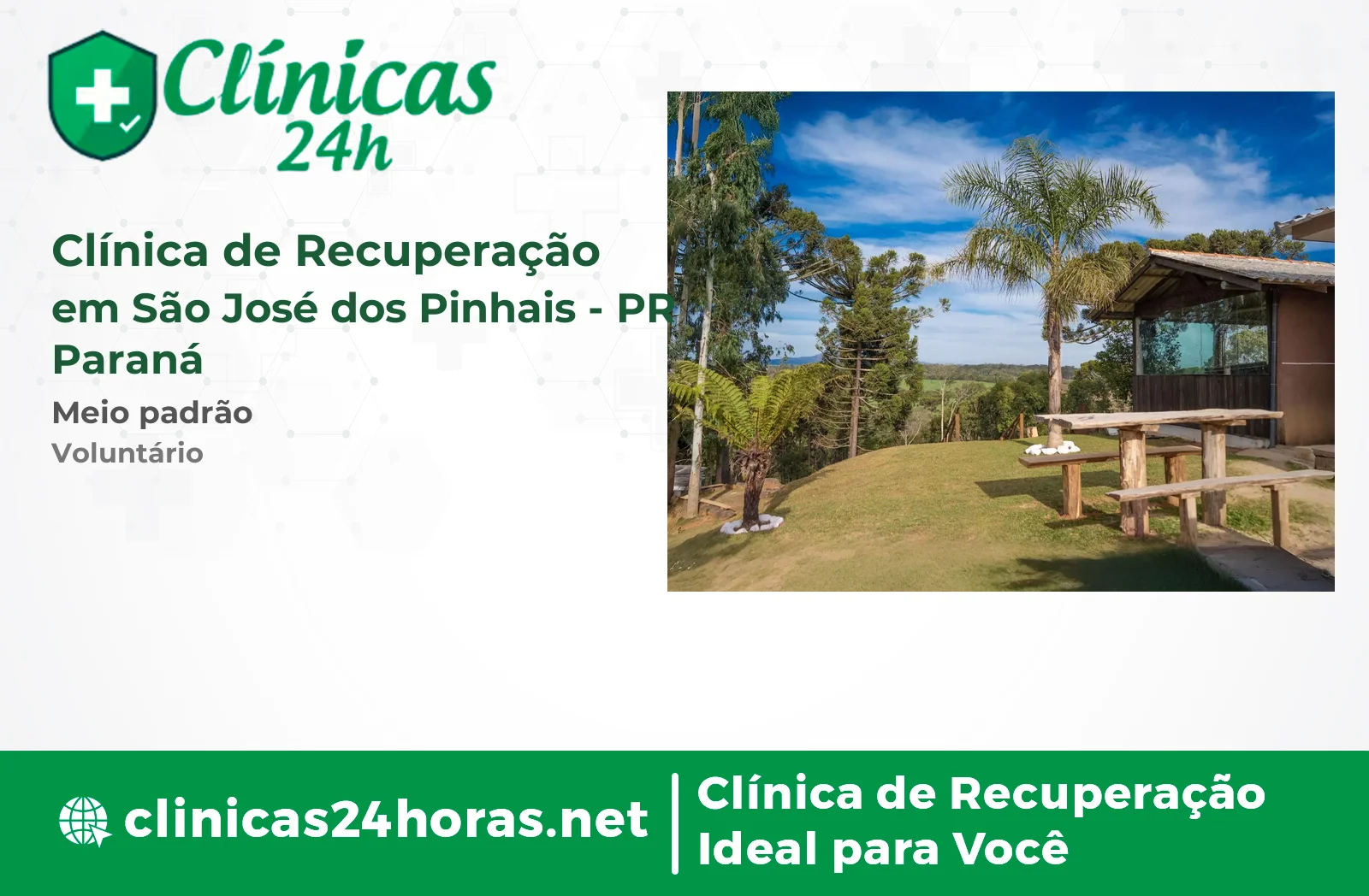 Clínica de Recuperação em São José dos Pinhais Mista