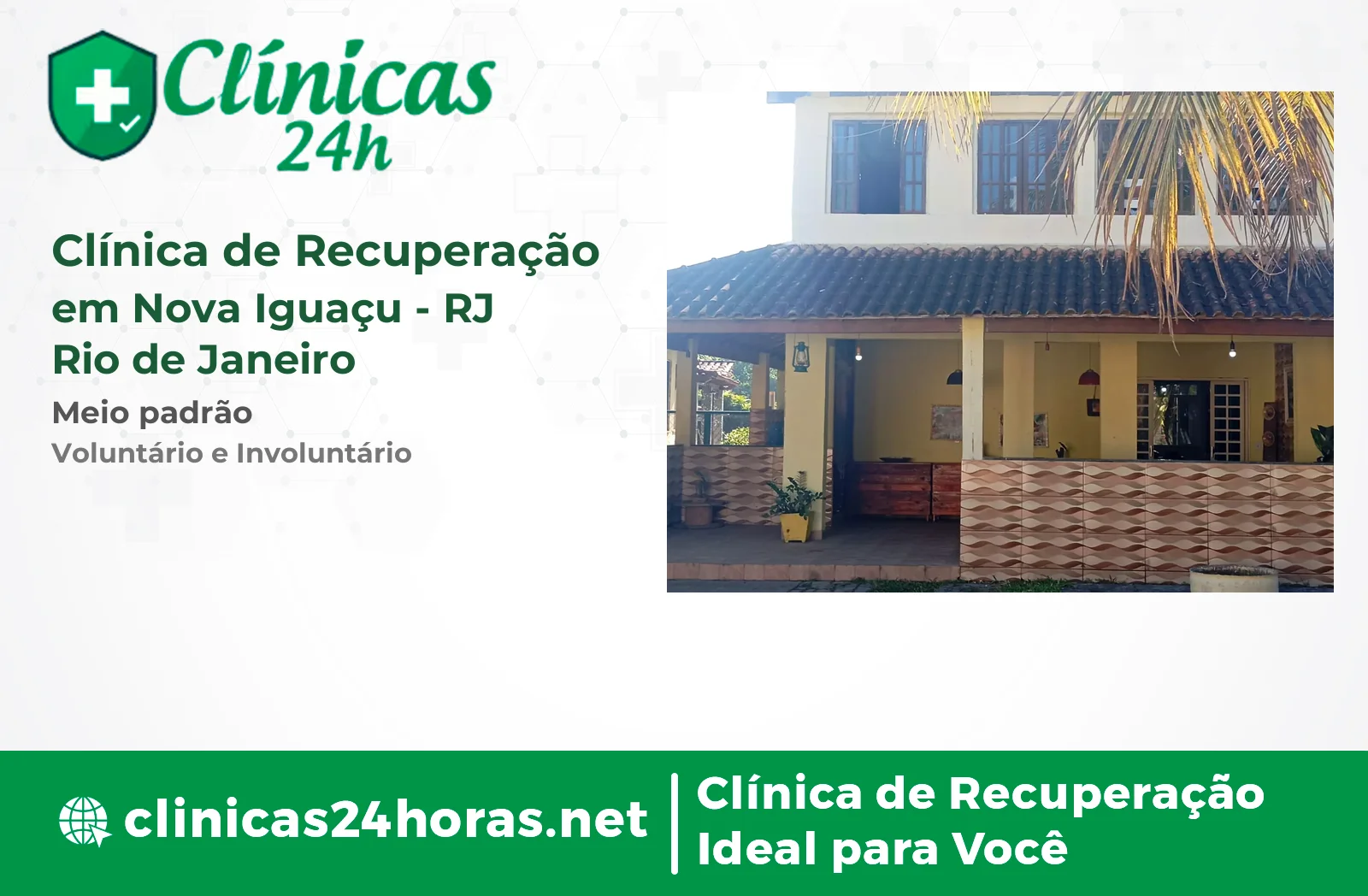 Clínica de Recuperação em Nova Iguaçu Masculina