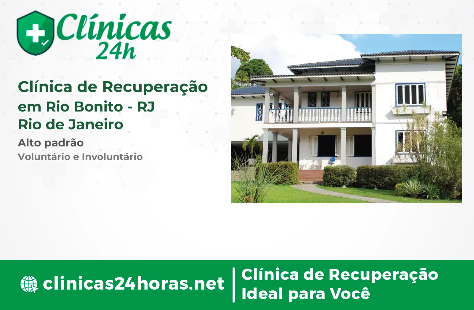 Clínica de Recuperação em Rio Bonito Mista