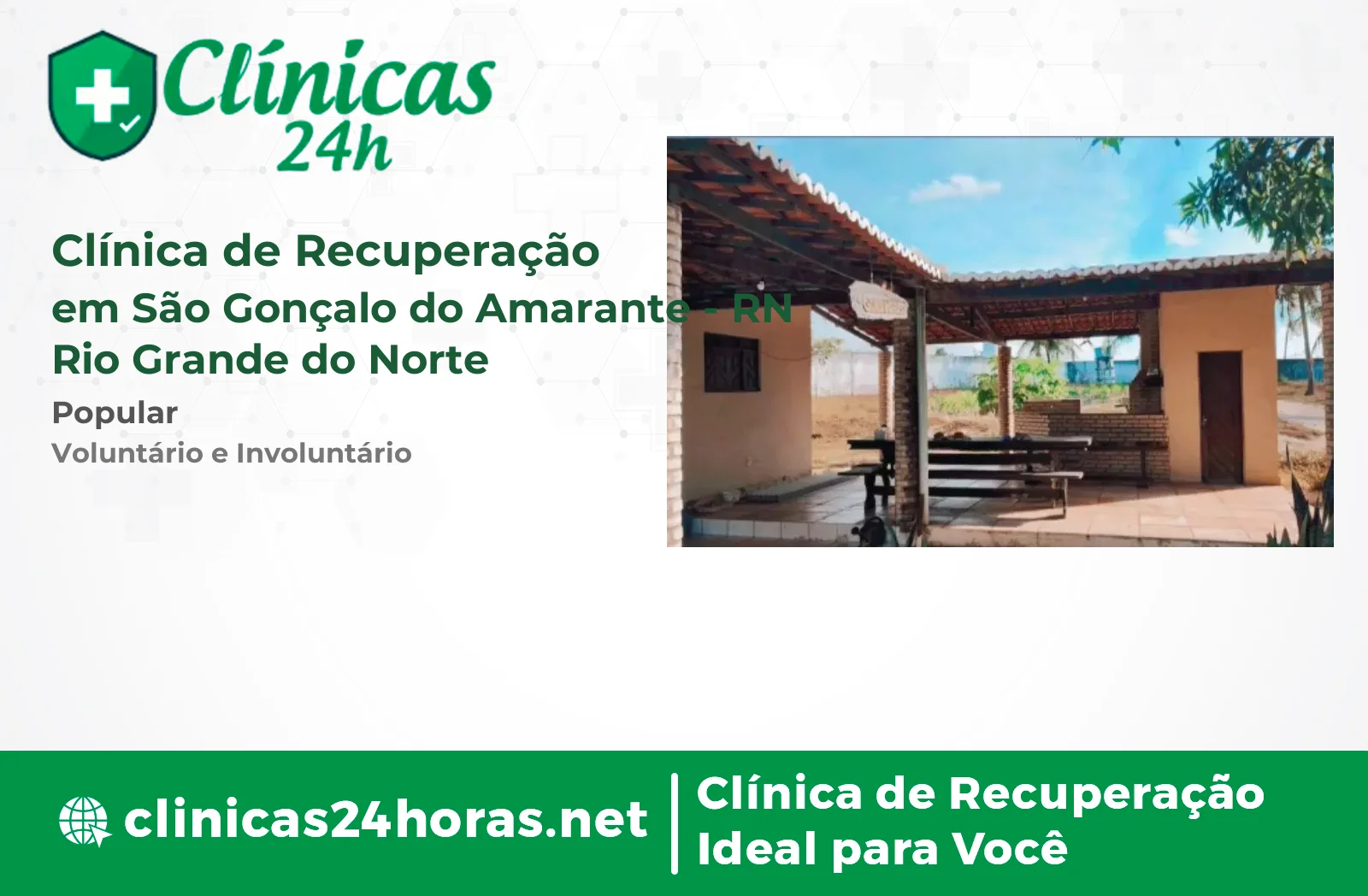 Clínica de Recuperação em São Gonçalo do Amarante Mista 2