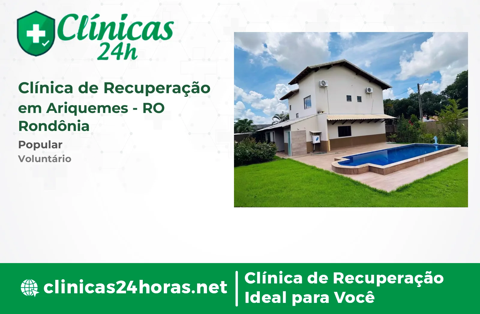 Clínica de Recuperação em Ariquemes Feminina