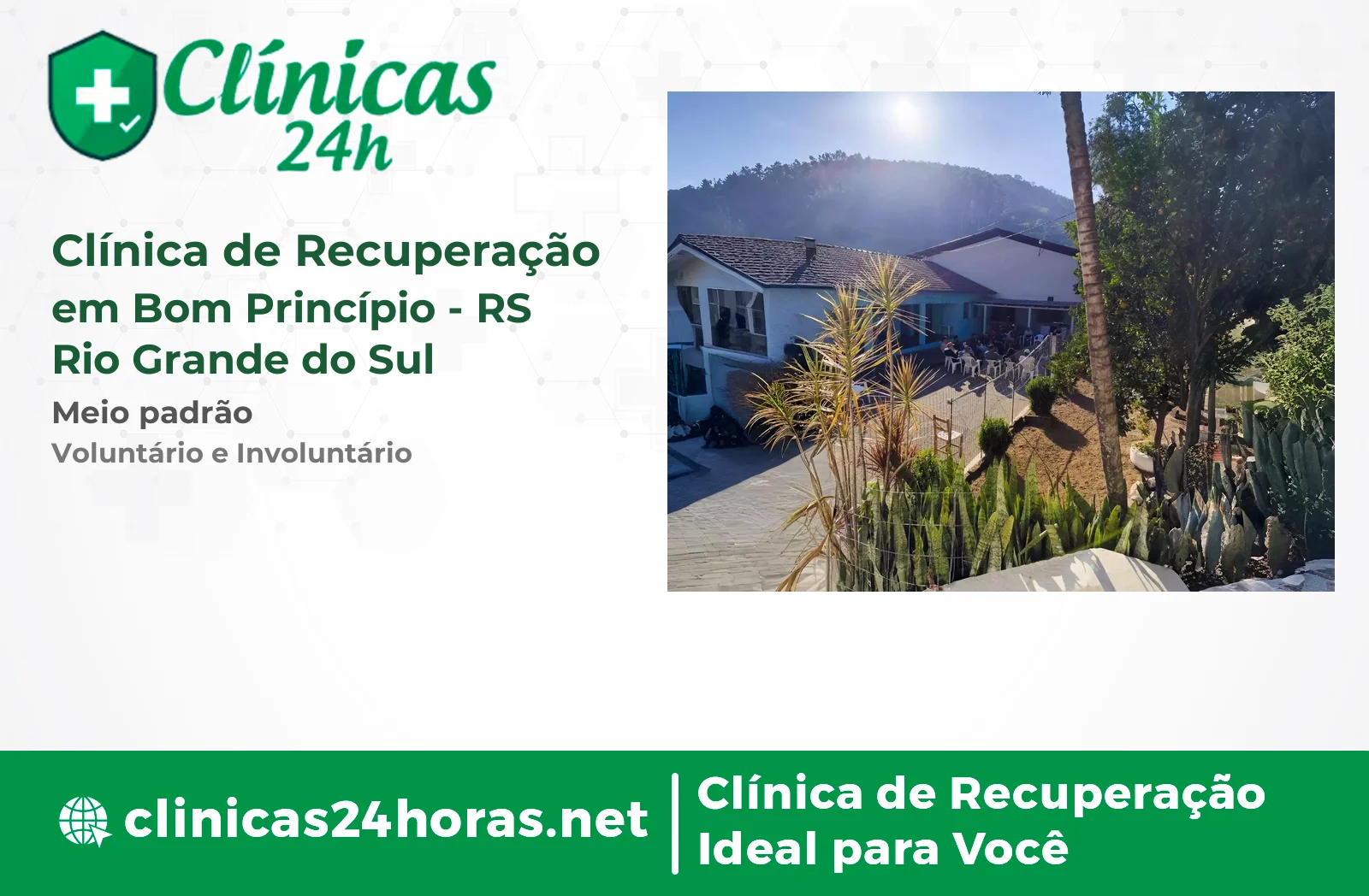 Clínica de Recuperação em Bom Princípio Masculina