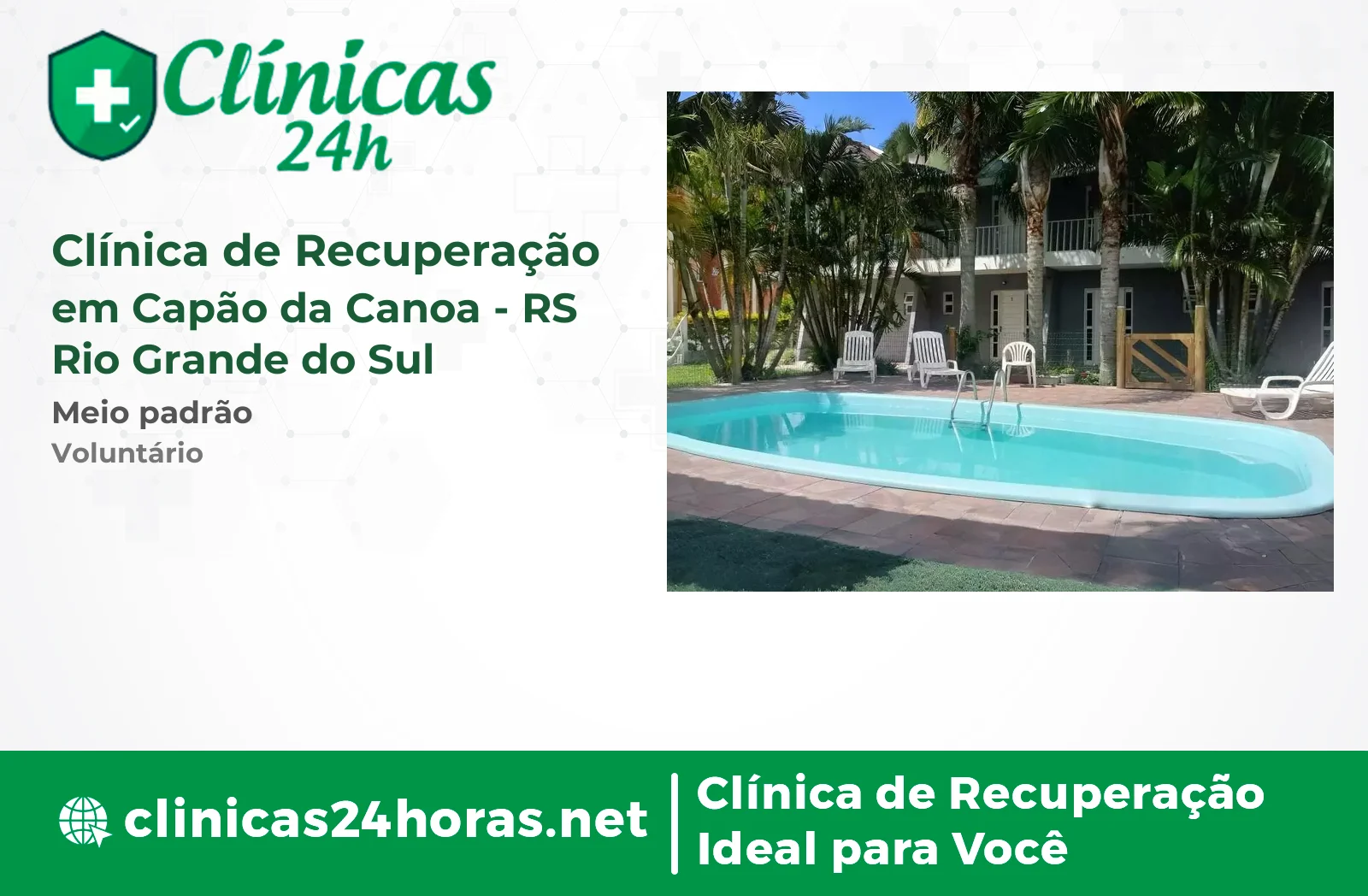 Clínica de Recuperação em Capão da Canoa Masculina