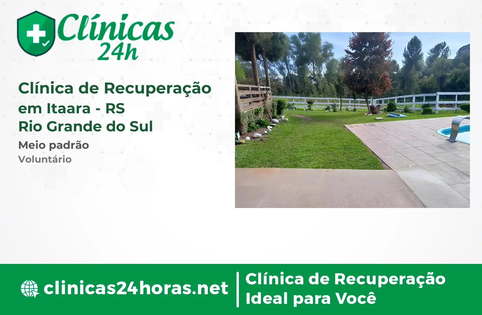 Clínica de Recuperação em Itaara Masculina