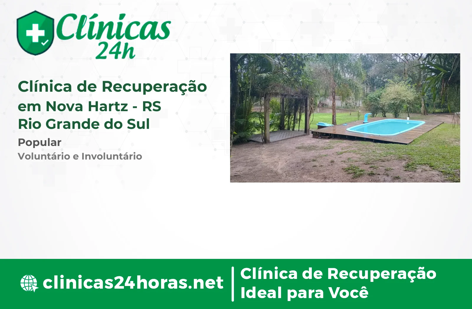 Clínica de Recuperação em Nova Hartz Masculina