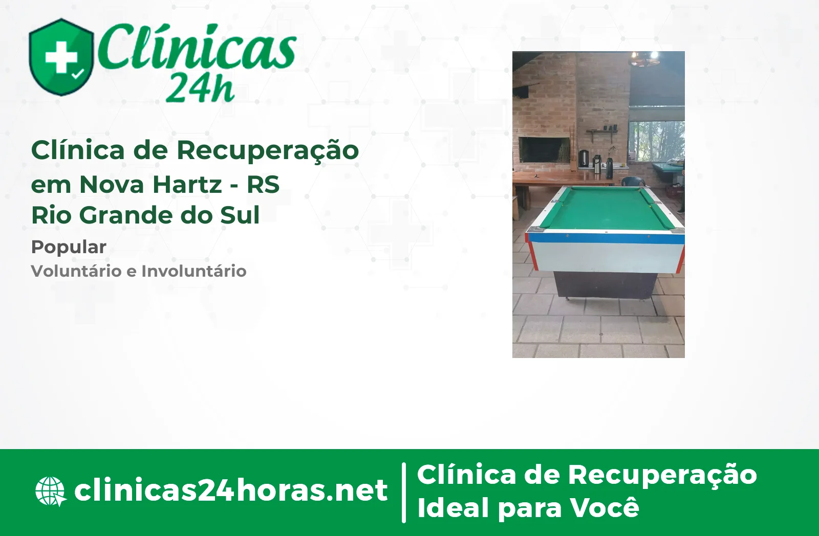 Clínica de Recuperação em Nova Hartz Masculina 3