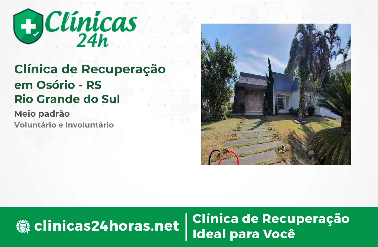Clínica de Recuperação em Osório Feminina