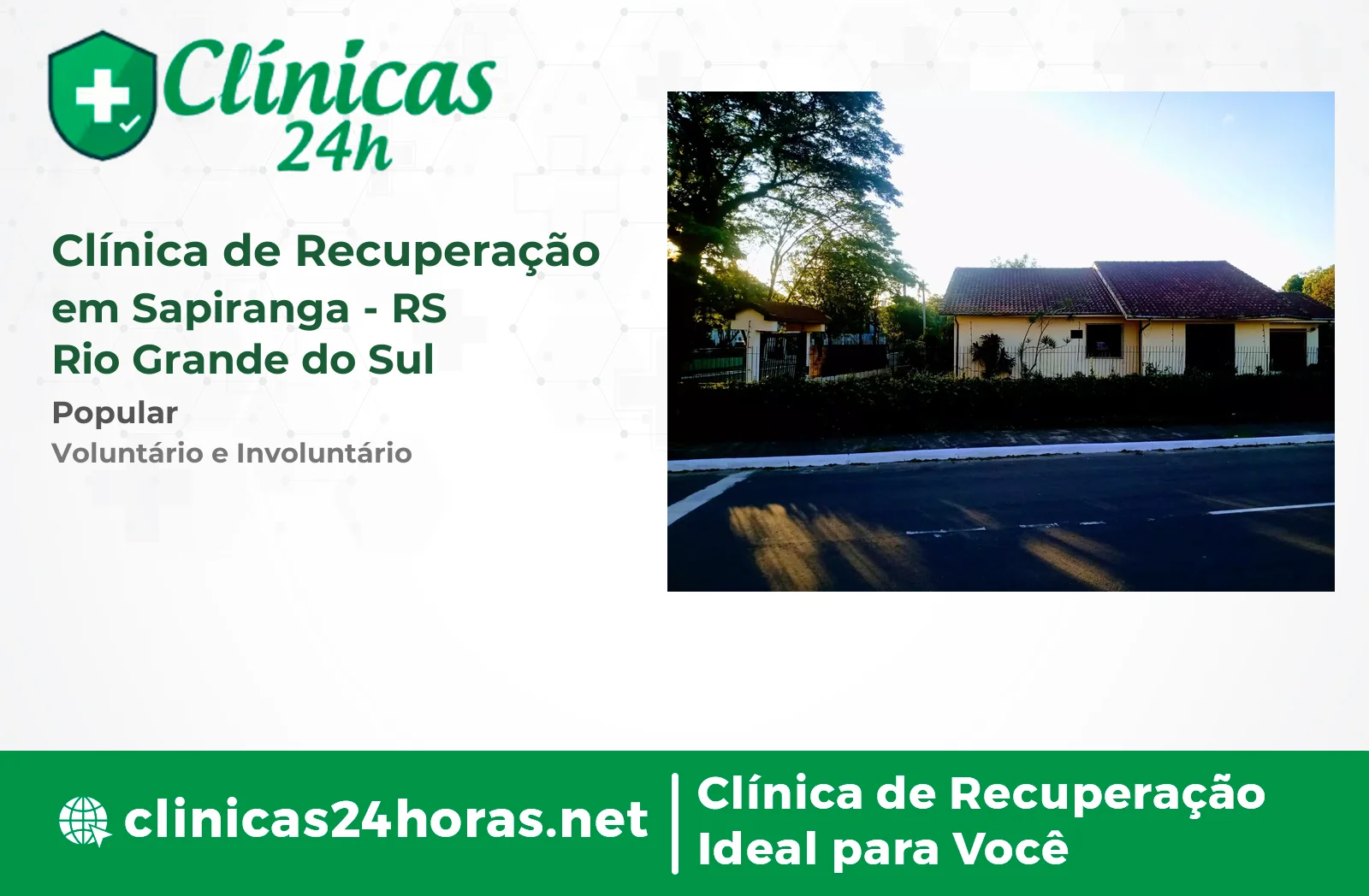 Clínica de Recuperação em Sapiranga Masculina-2