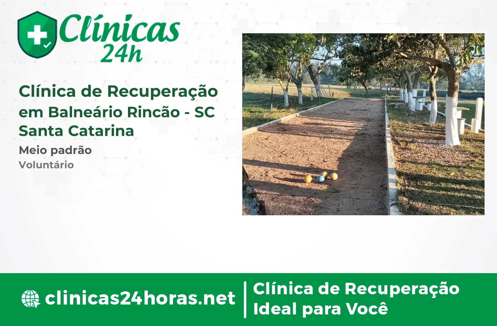 Clínica de Recuperação em Balneário Rincão Masculina 5