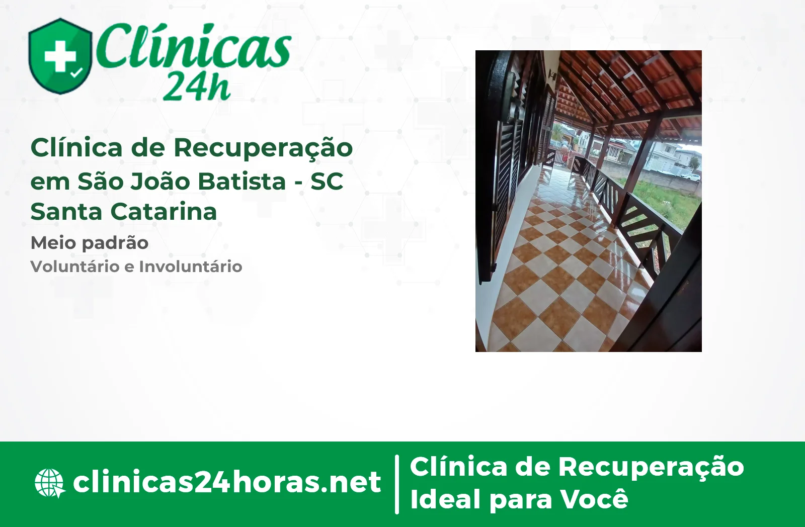 Clínica de Recuperação em São João Batista Feminina