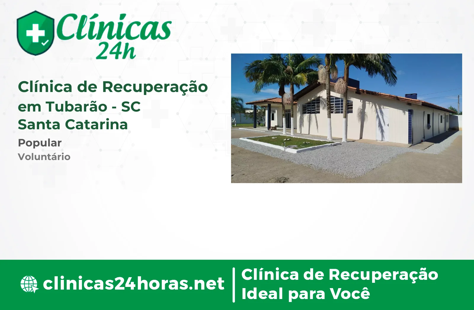 Clínica de Recuperação em Tubarão Feminina