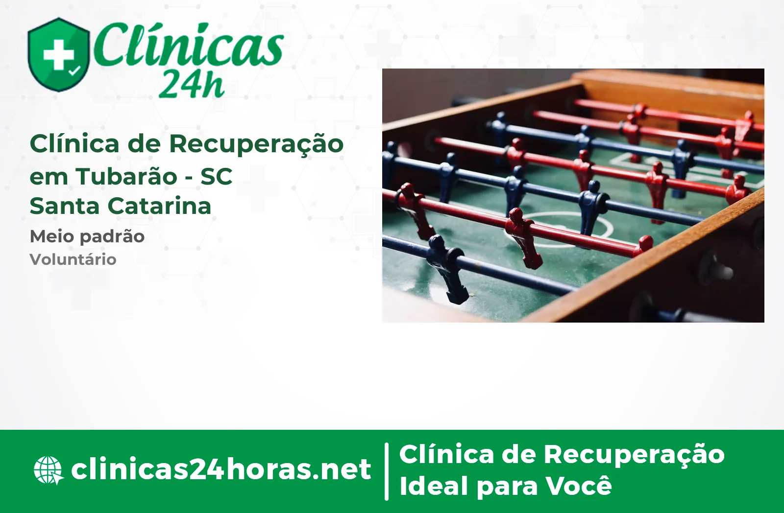 Clínica de Recuperação em Tubarão Masculina 4