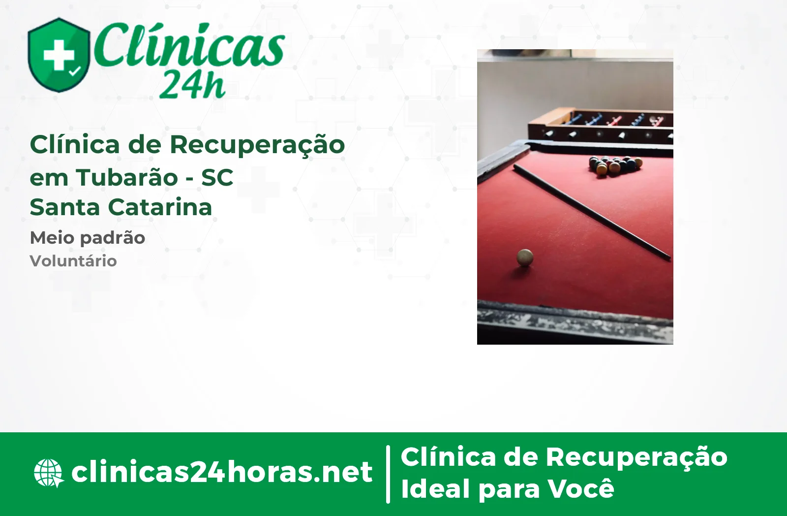 Clínica de Recuperação em Tubarão Masculina 5