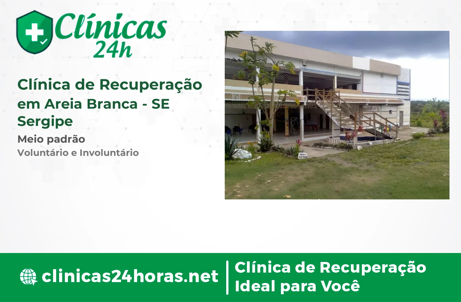 Clínica de Recuperação em Areia Branca Masculina