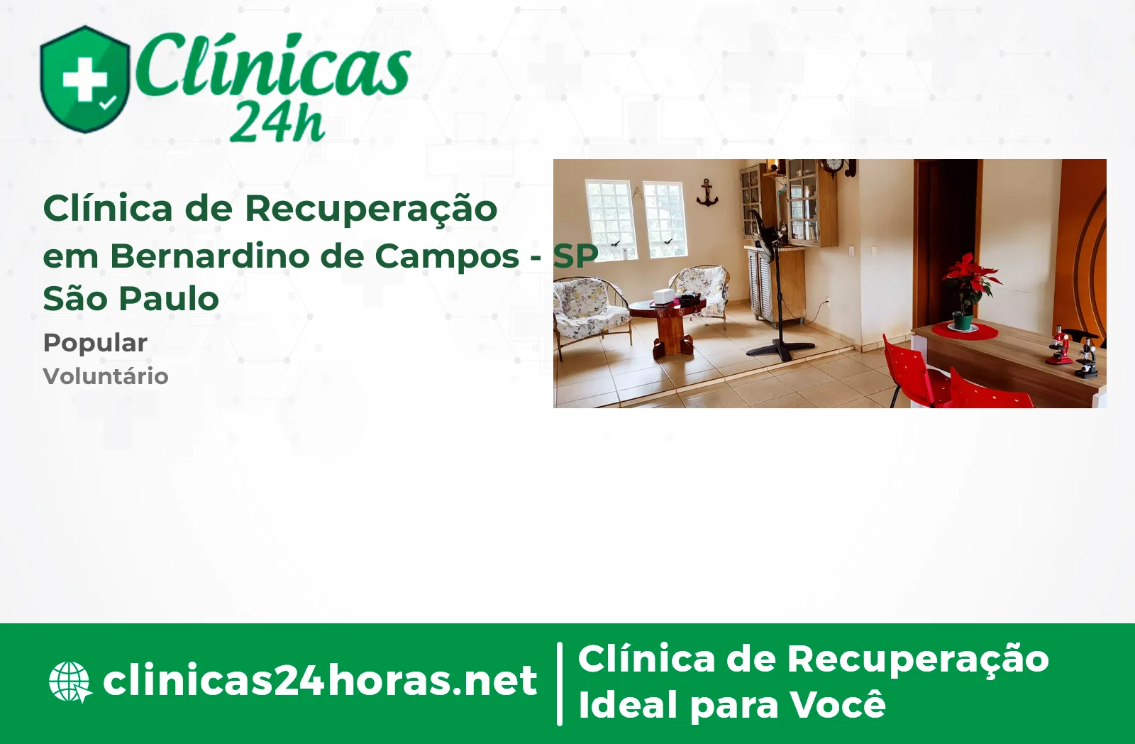 Clínica de Recuperação em Bernardino de Campos Feminina 5