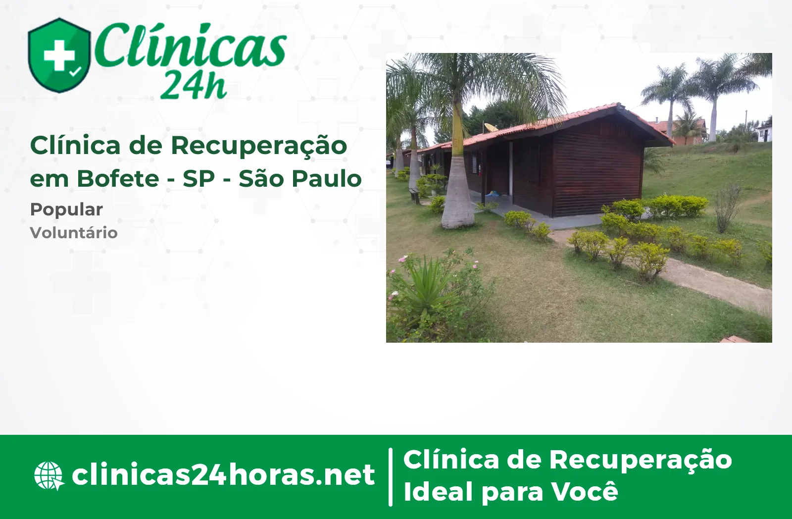 Clínica de Recuperação em Bofete Masculina 3