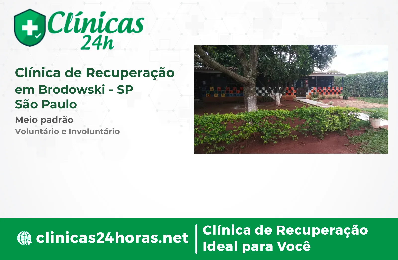 Clínica de Recuperação em Brodowski Masculina