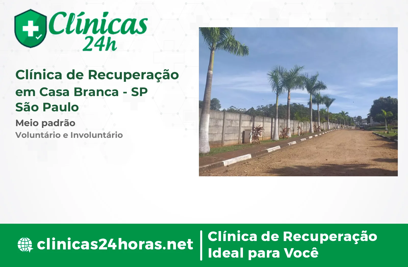 Clínica de Recuperação em Casa Branca Masculina