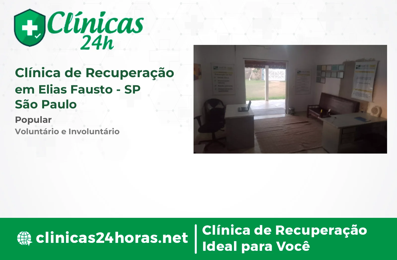 Clínica de Recuperação em Elias Fausto Masculina 5