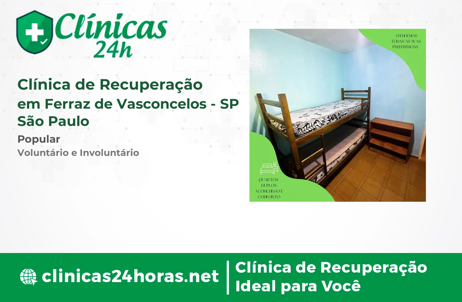 Clínica de Recuperação em Ferraz de Vasconcelos Masculina 5