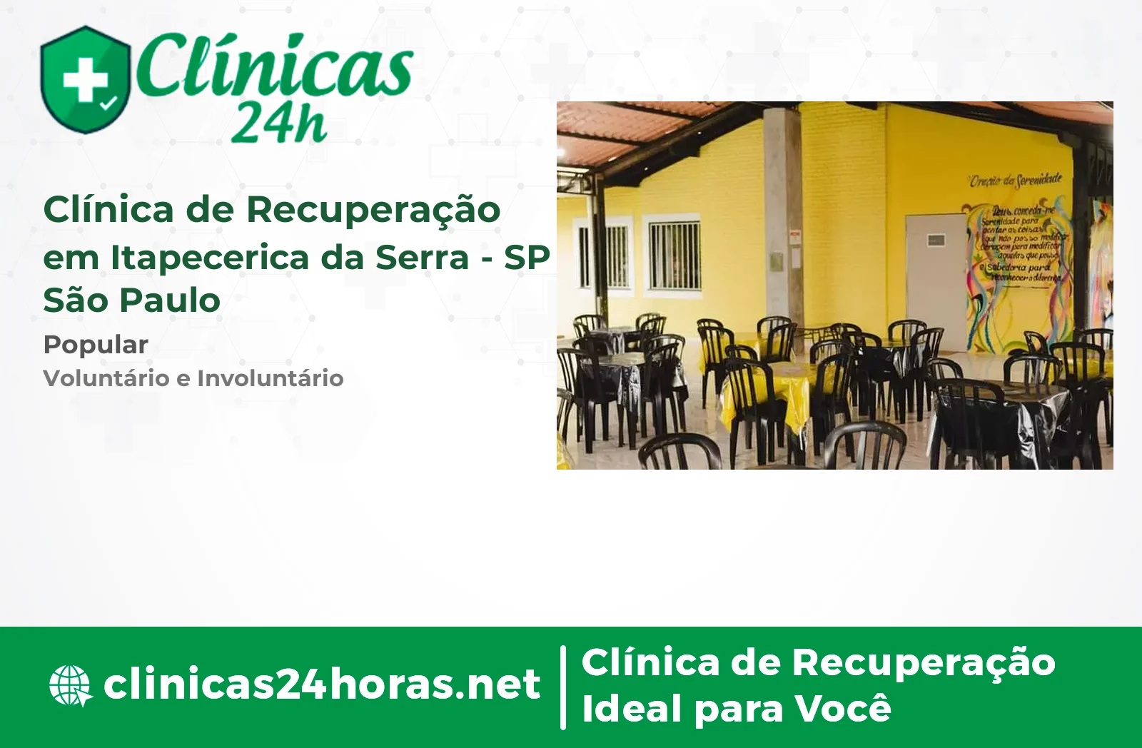 Clínica de Recuperação em Itapecerica da Serra Masculina