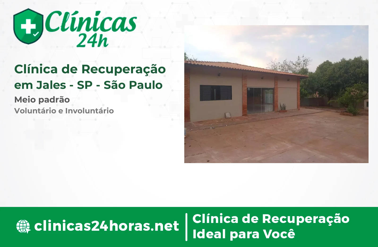 Clínica de Recuperação em Jales Masculina