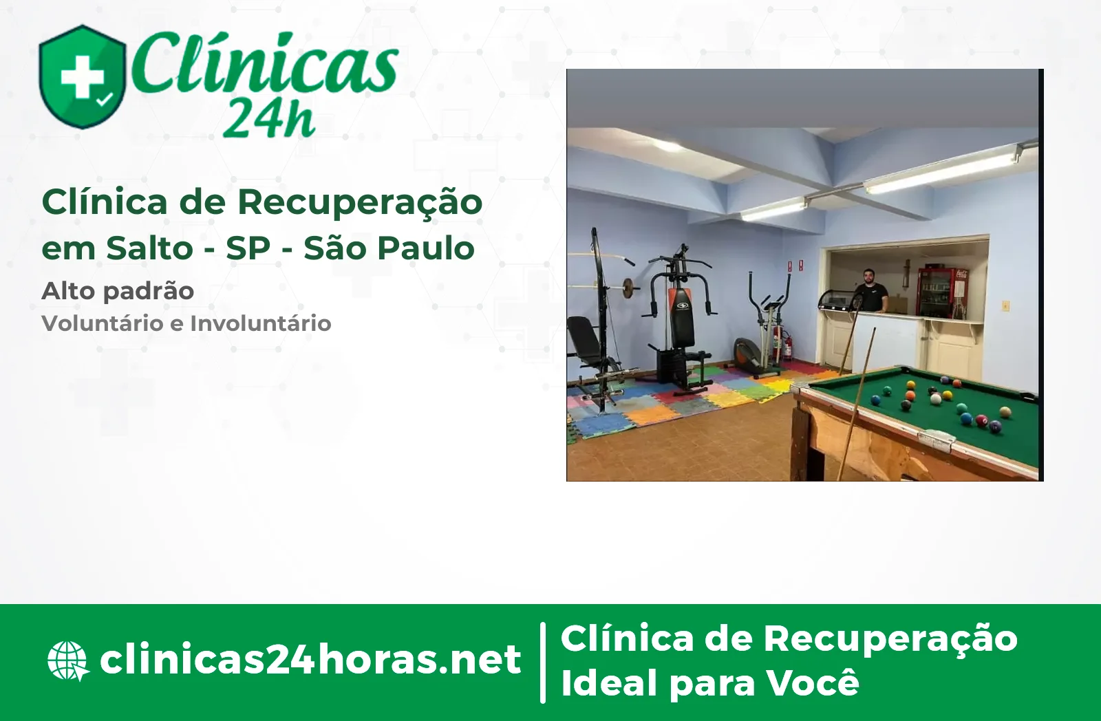Clínica de Recuperação em Salto Masculina