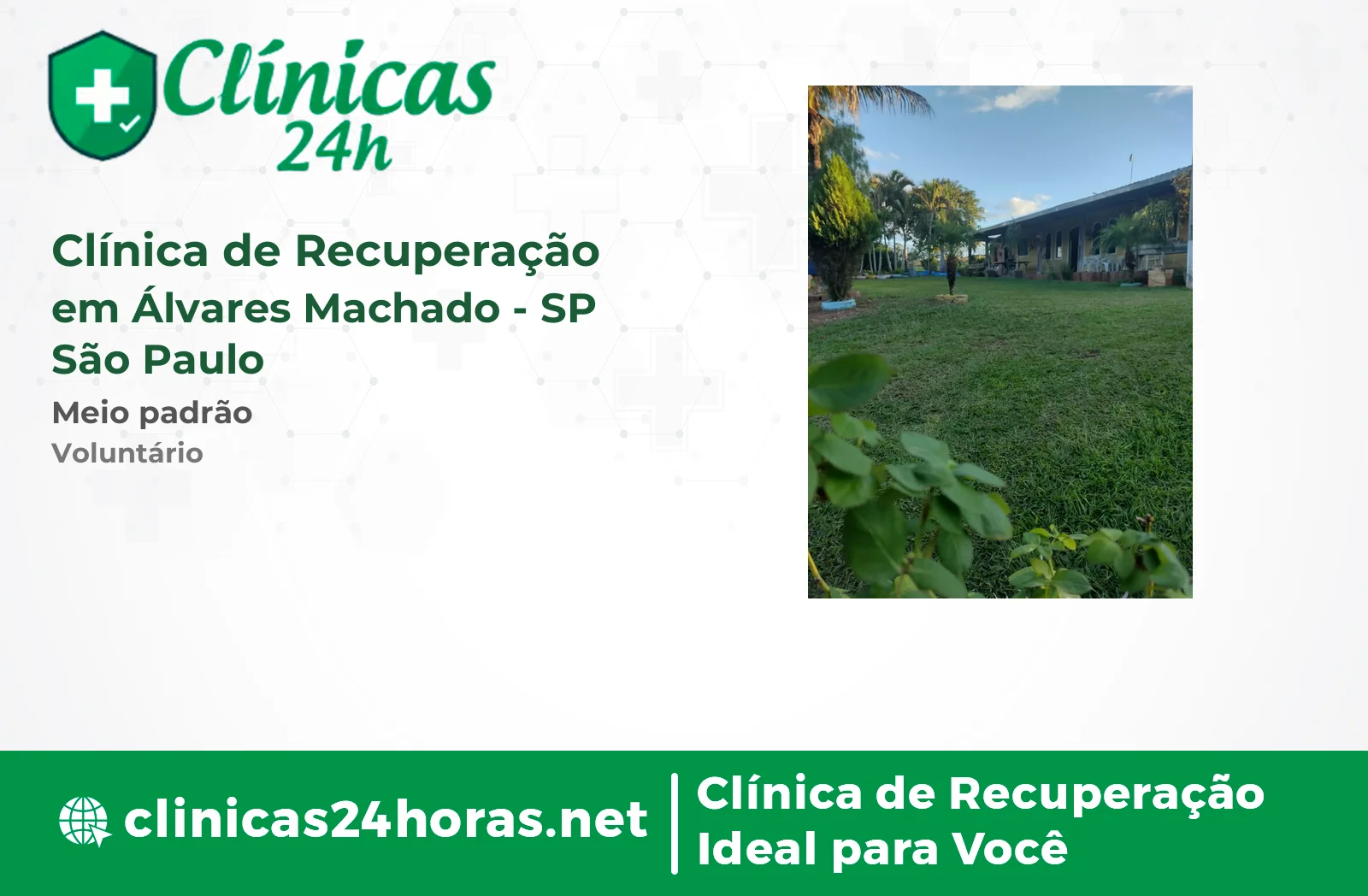 Clínica de Recuperação em Álvares Machado Masculina 5