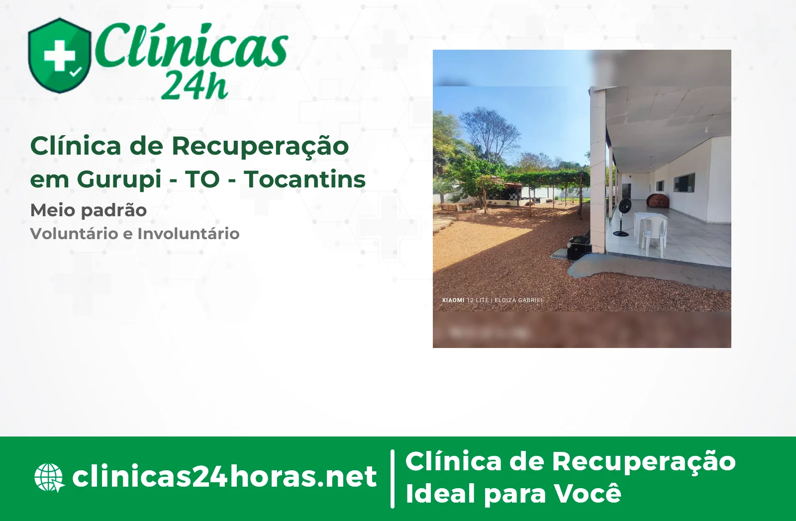Clínica de Recuperação em Gurupi Masculina 3