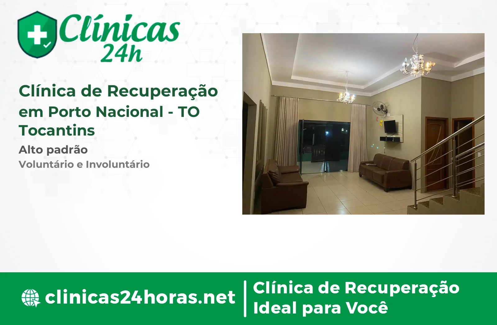 Clínica de Recuperação em Porto Nacional Masculina